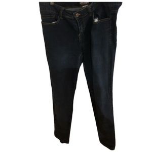 Who Cares  size 12  dark blue high rise denim skinny  jeggings